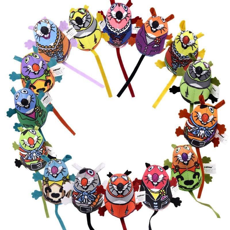 Souris à Longue Queue | jouet interactif avec herbe à chat