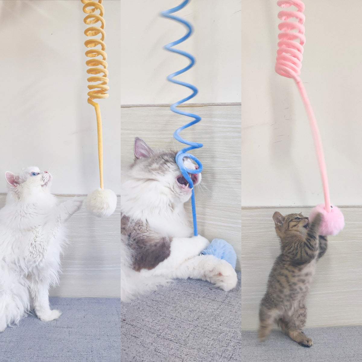 Jouet pour Chat Interactif avec Ventouse et Lapin | Jouet stimulant