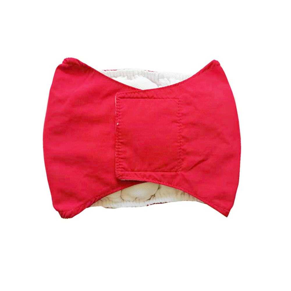 Ceinture physiologique pour chien - confortable et pratique - rouge