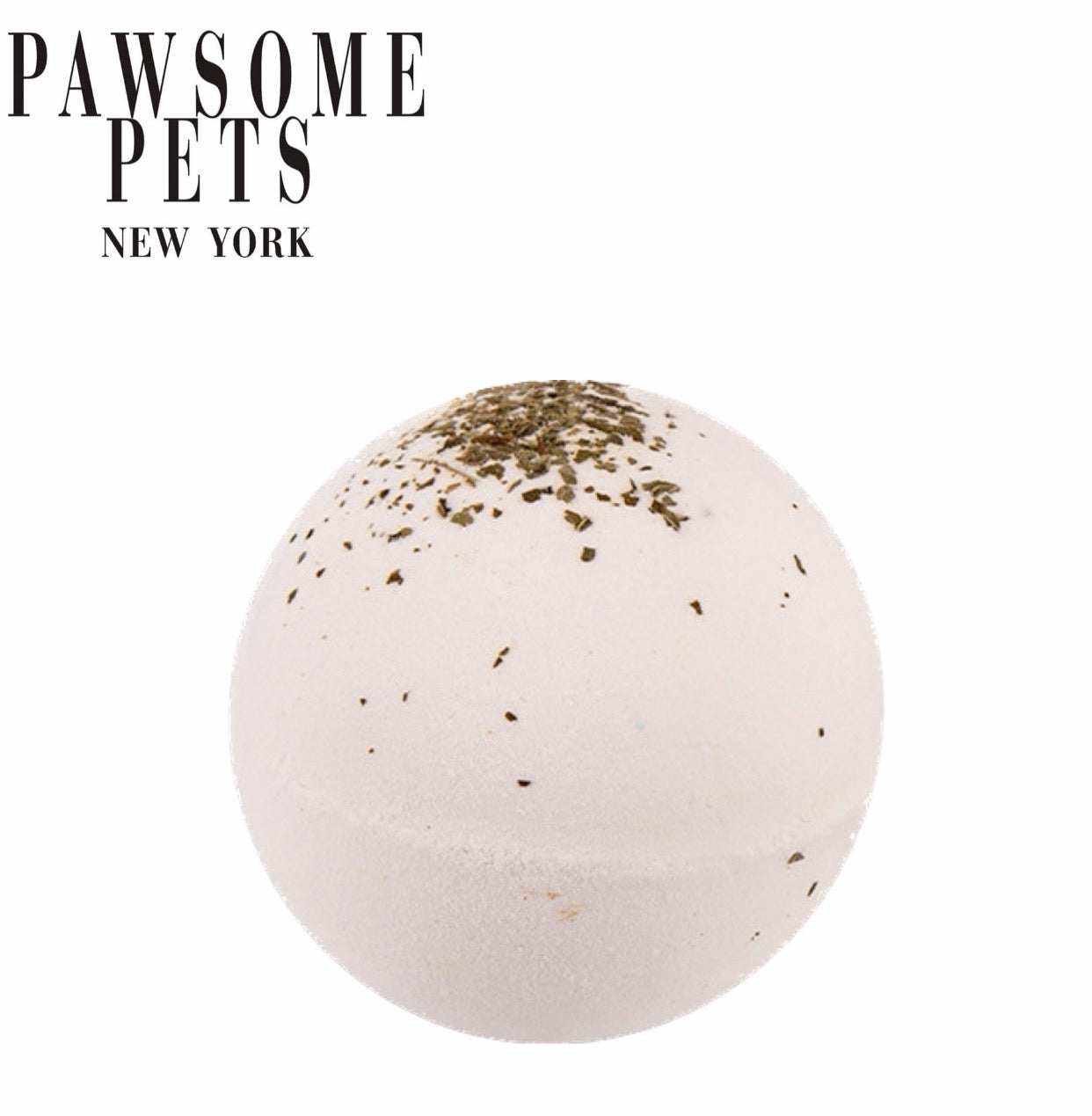 bombe de bain hydratante pour chien au lait et argan avec argile kaolin, nettoyage doux et naturel, soin apaisant pelage peluches