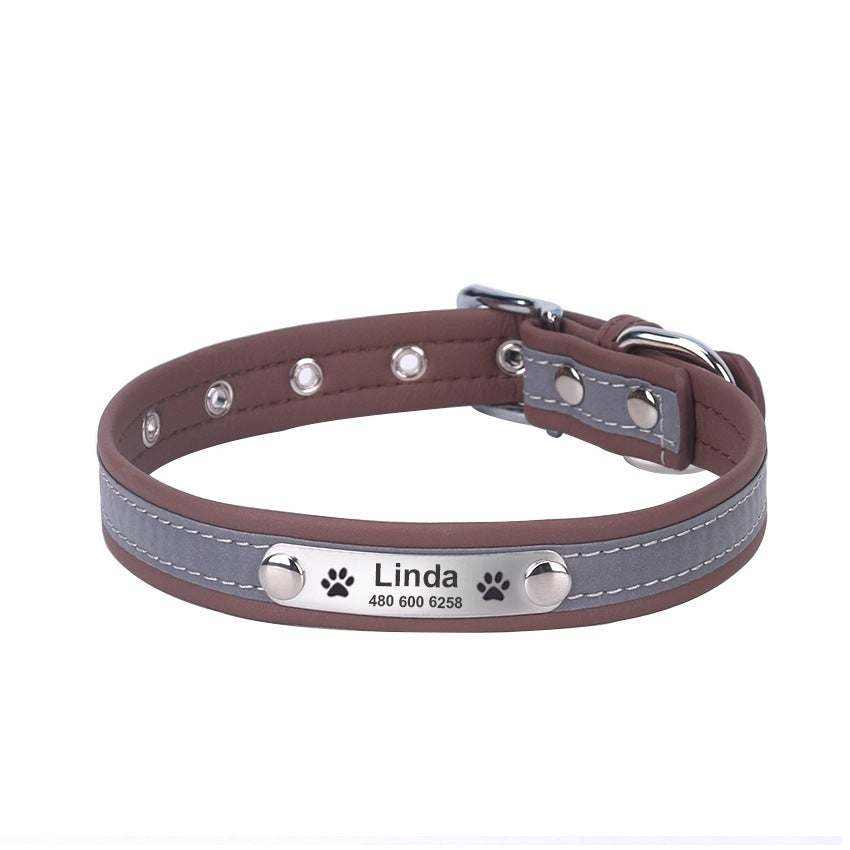 Collier Réfléchissant pour Chats et Chiens - Personnalisable