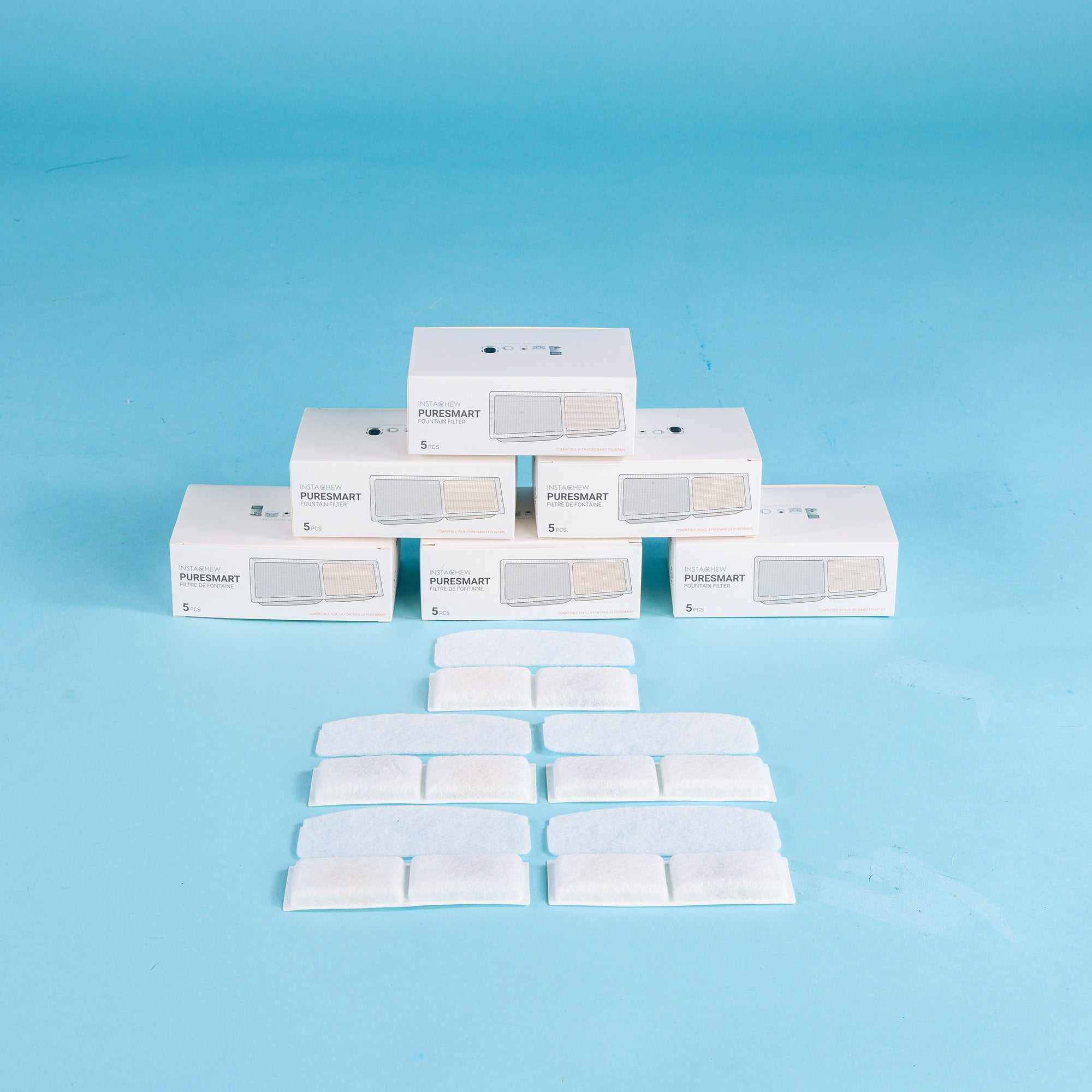 INSTACHEW Pack de 5 Filtres de Remplacement pour Chats et Chiens