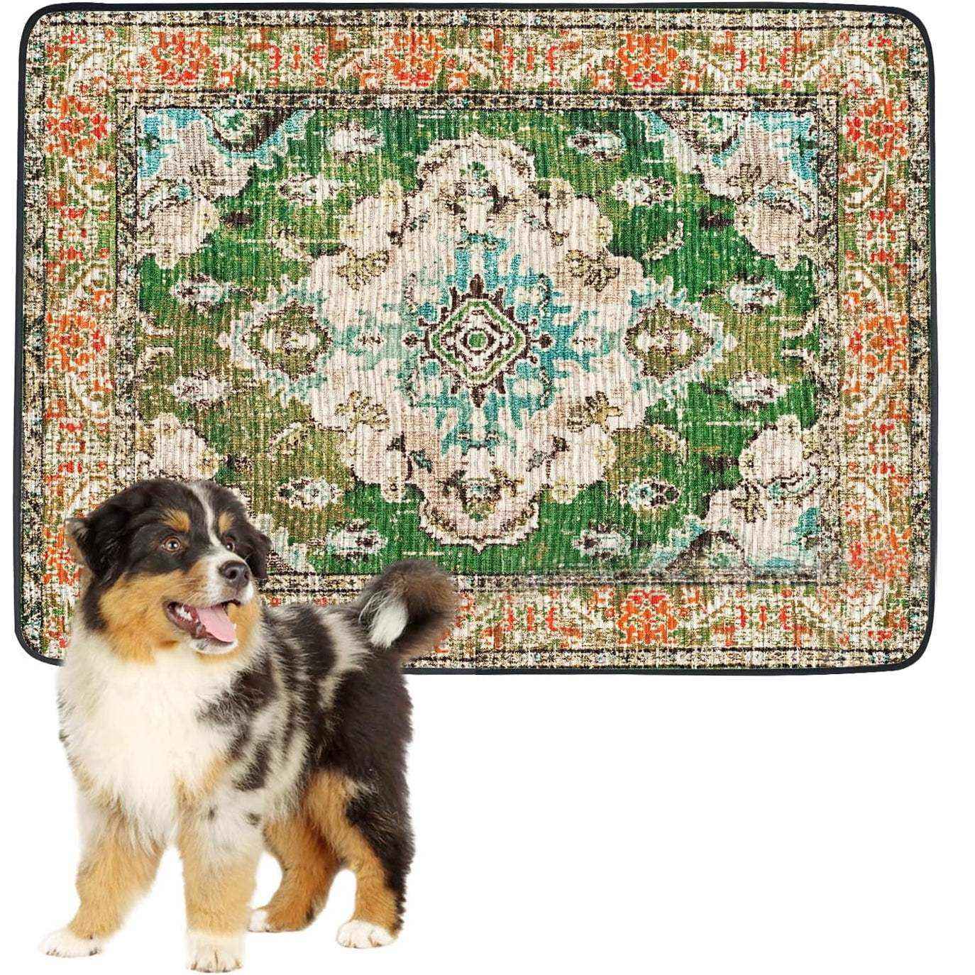 tapis moderne imperméable pour animaux avec motifs géométriques, protection hygiénique et design épuré pour chiens et chats