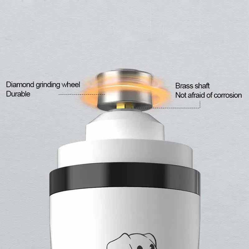 Vue rapprochée de la tête diamantée durable avec axe en laiton anticorrosion