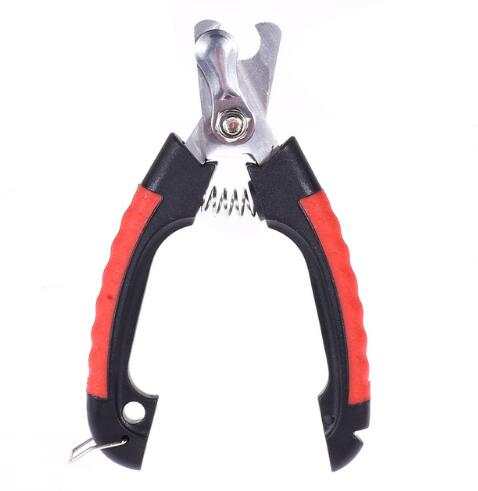 Coupe-ongles pour chiens en acier inoxydable avec poignée ergonomique, idéal pour toutes tailles de chiens.