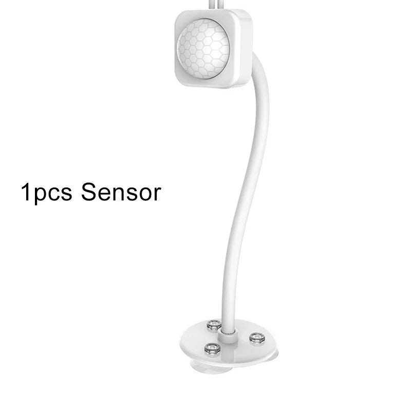 capteur de mouvement blanc sur support flexible pour système de fontaine à eau pour animaux