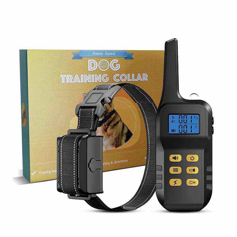 Collier Électrique de Dressage pour chiens avec télécommande et vibrations.
