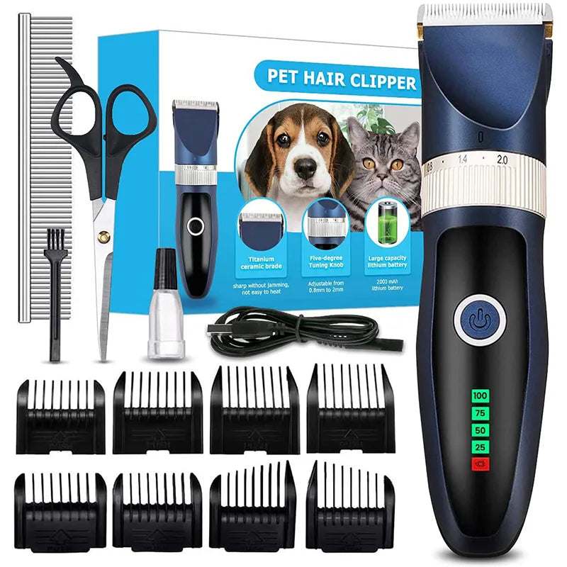 Tondeuse Électrique Professionnelle pour Chiens – Rasoir Précis