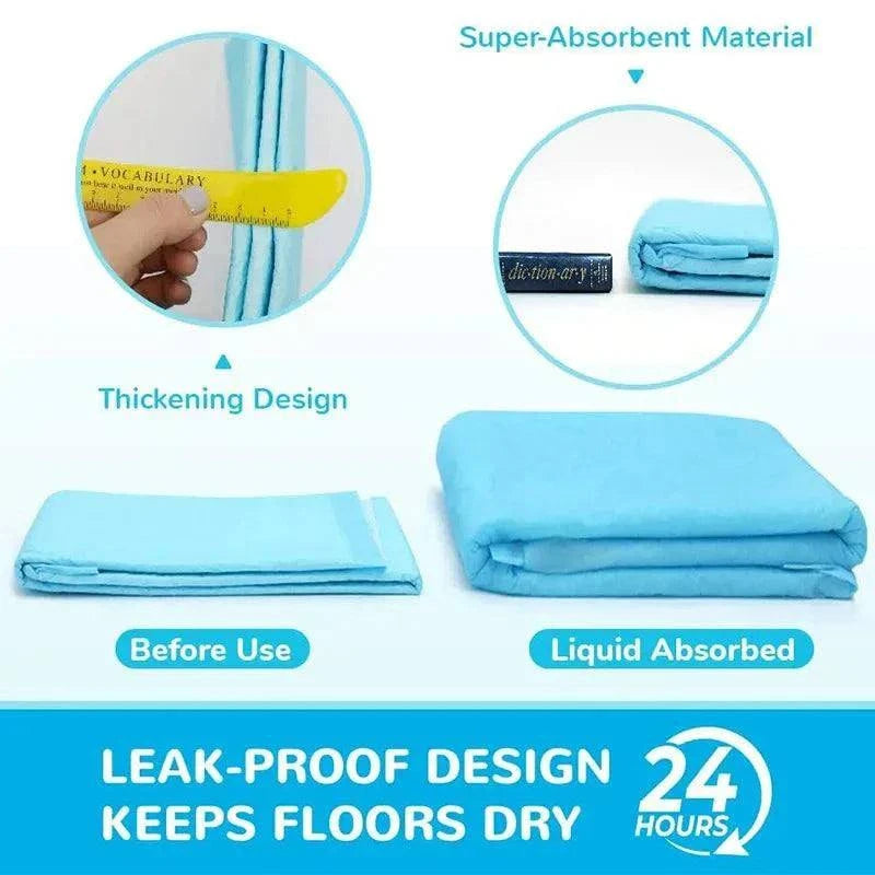 Tapis Toilette pour Chiens et Chats - Couches Jetables Absorbantes