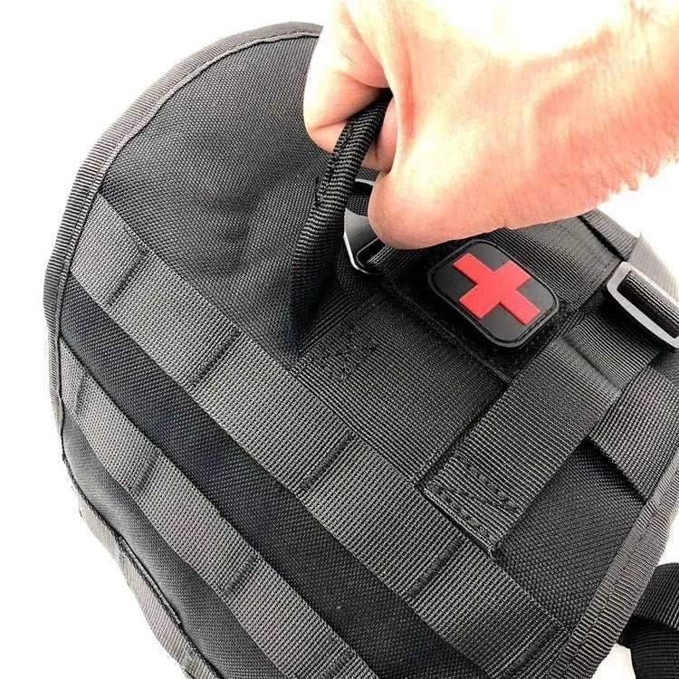 Harnais Tactique de Service pour Chiens - Gilet Résistant Molle Militaire pour Entraînement Extérieur et Chasse