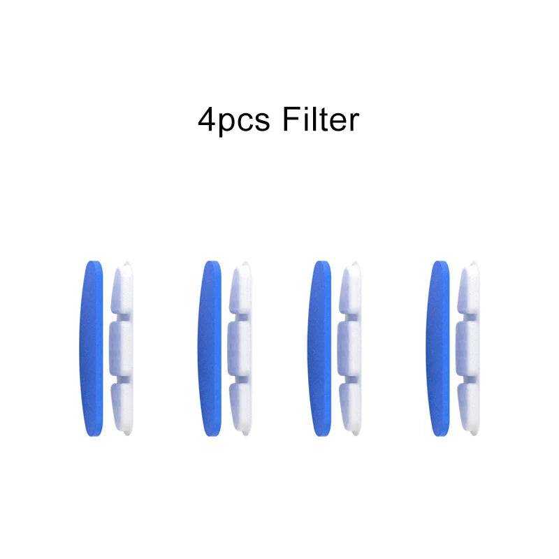 Filtres de rechange bleus et blancs pour fontaine à eau pour chat et mangeoire double en acier inoxydable