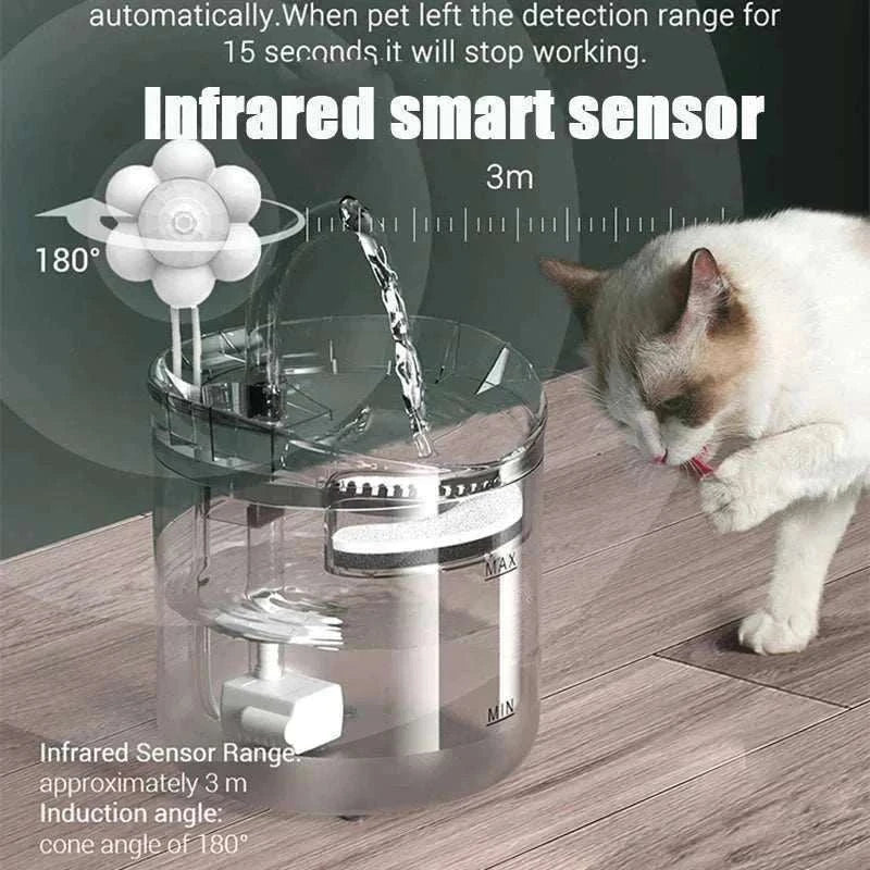 Capteur infrarouge intelligent pour fontaine à eau automatique avec détection de mouvement pour chiens et chats