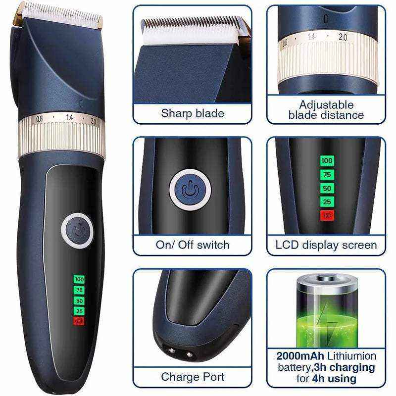 Tondeuse Électrique Professionnelle pour Chiens – Rasoir Précis