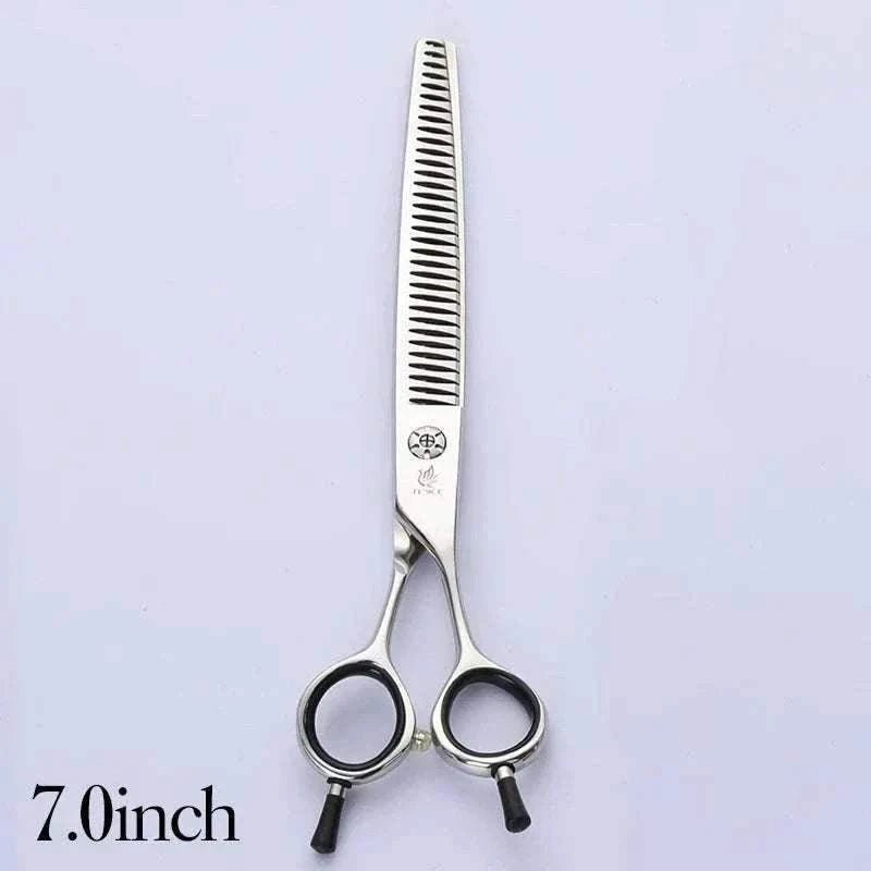 Ciseaux de toilettage Fenice 7 pouces en acier japonais JP 440C pour amincissement pelage professionnels ergonomiques