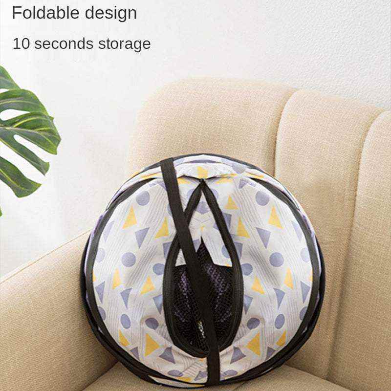 tente pliable octogonale pour animaux motif géométrique facile à ranger et transporter pour chats et chiens