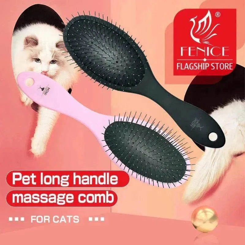 Peigne de massage professionnel pour chats et chiens, Fenice, brosse Ă poils, outil de toilettage.