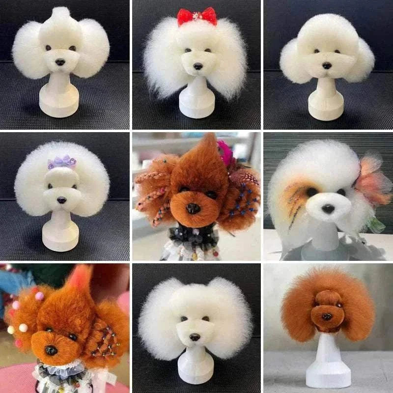 fausse fourrure de pratique pour toilettage de chiens en différentes couleurs et styles, idéale pour entraßnement professionnel