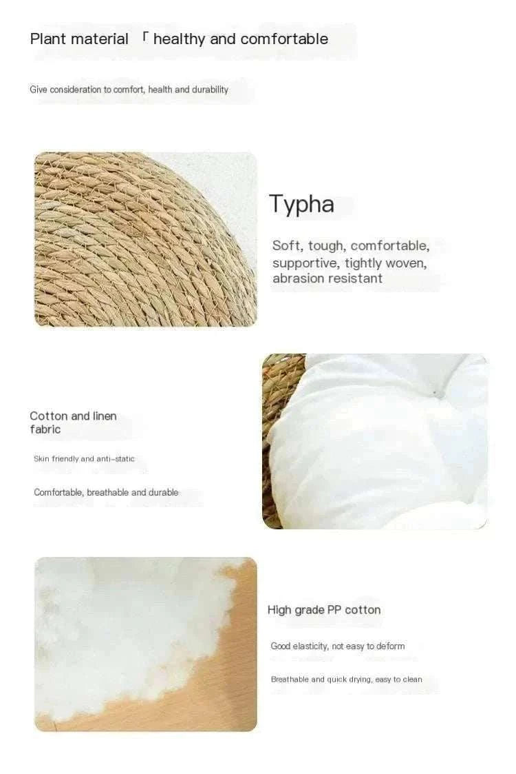 Panier en vigne tressée pour chat | Confort & chaleur toute l’année