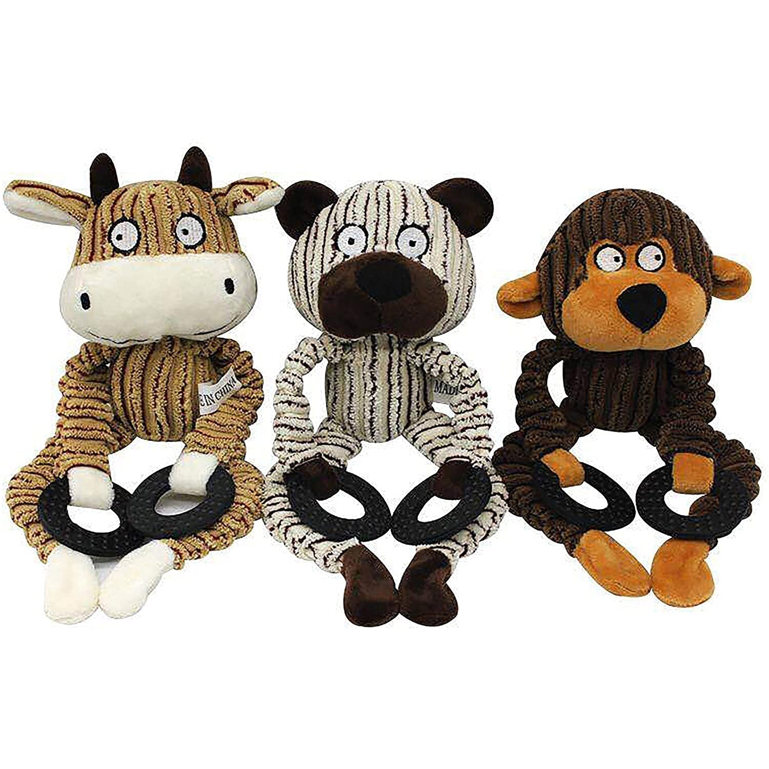 Peluche Squeaky pour Chiens ou Chats | Jouets Interactifs | Dentition