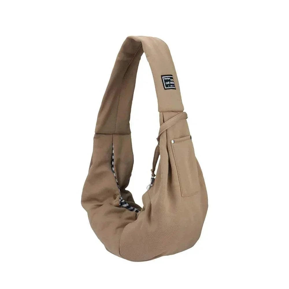 Sac à Bandoulière pour Animaux avec Compartiment pour Téléphone