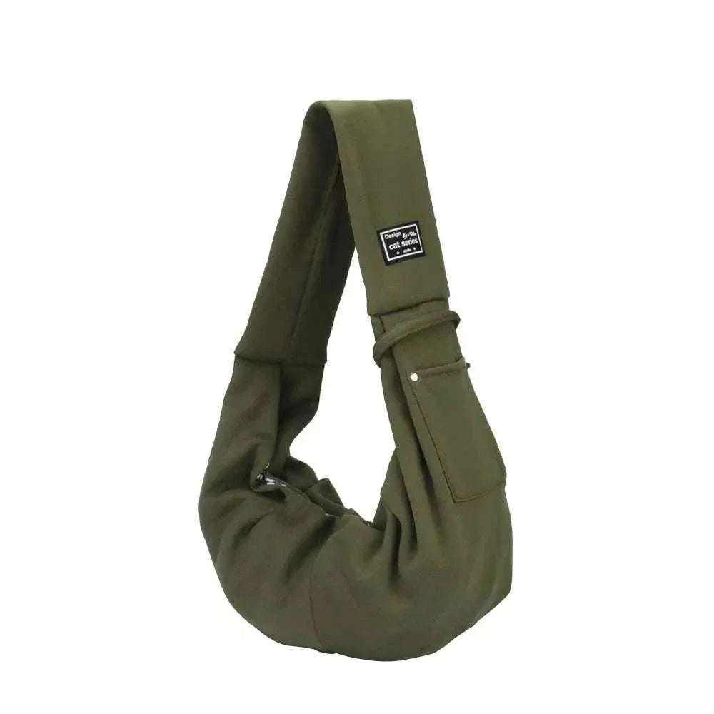 Sac à Bandoulière pour Animaux avec Compartiment pour Téléphone