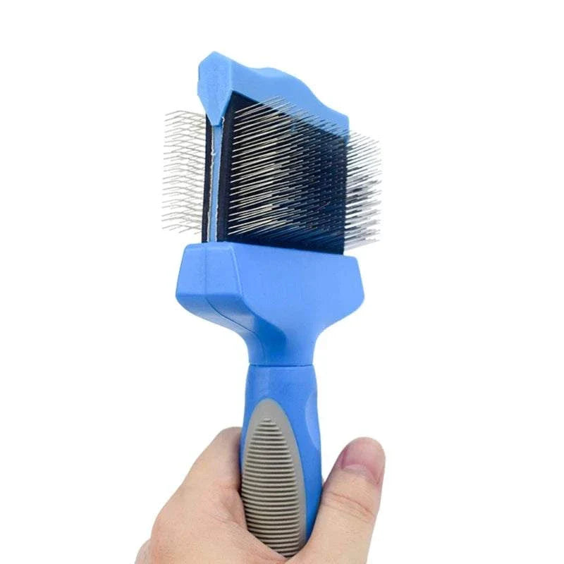 Brosse Peigne Éliminateur de Poils pour Animaux, Double Face