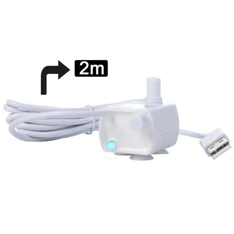 Pompe à Eau avec LED pour Fontaine à Eau pour Chats | Avec Filtre