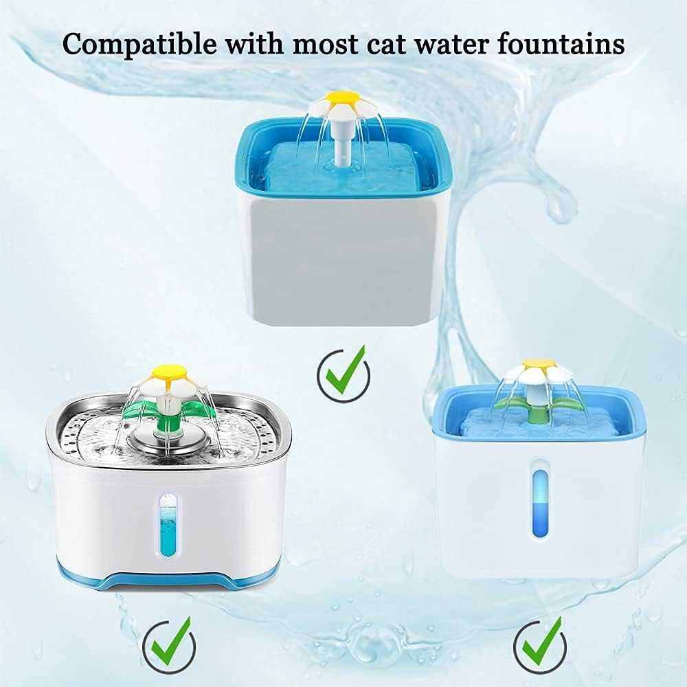 Filtres de fontaine pour chats OYES avec filtration 3 couches pour une eau pure et saine