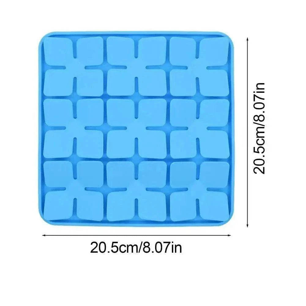 tapis de fouille et léchage en silicone alimentaire pour chiens et chats, 20,5x20,5 cm, stimulation sensorielle et détente, anti-stress et facile à nettoyer
