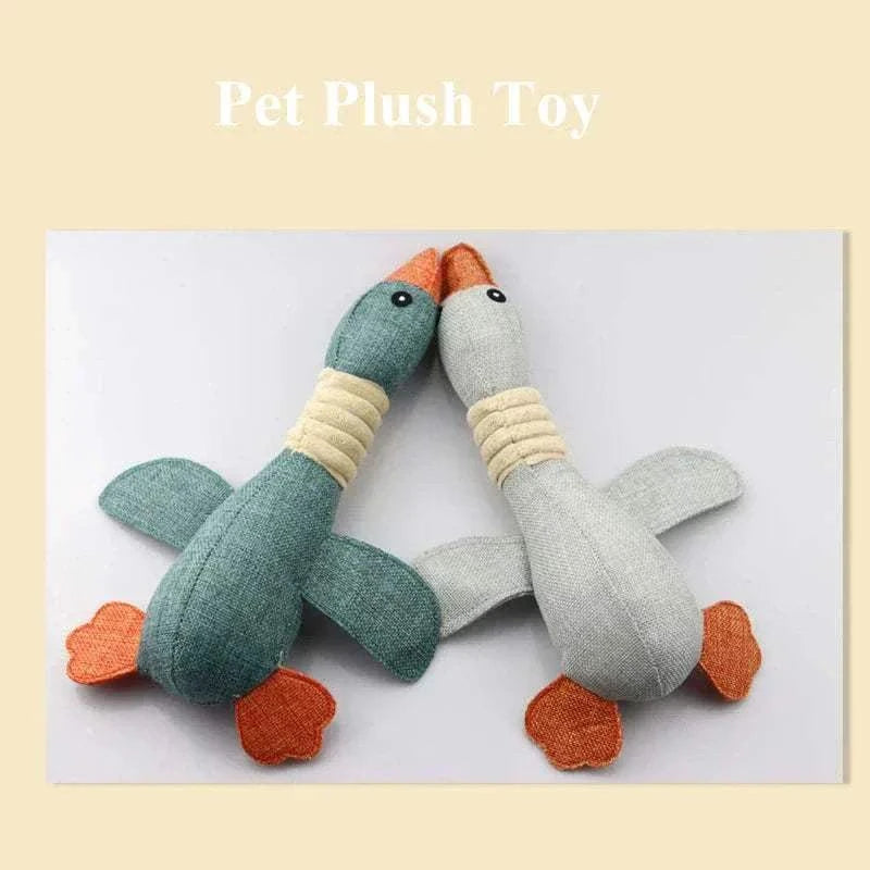 Jouet en Peluche pour Chiens | Canard Siffleur Interactif | Peluche