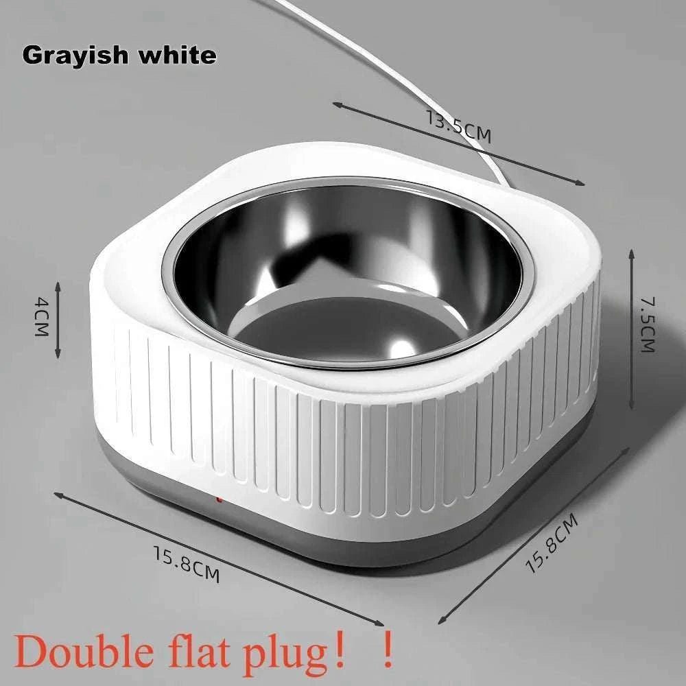Bol chauffant pour animaux | Eau & nourriture à température constante en hiver - Entre Chat et Chien