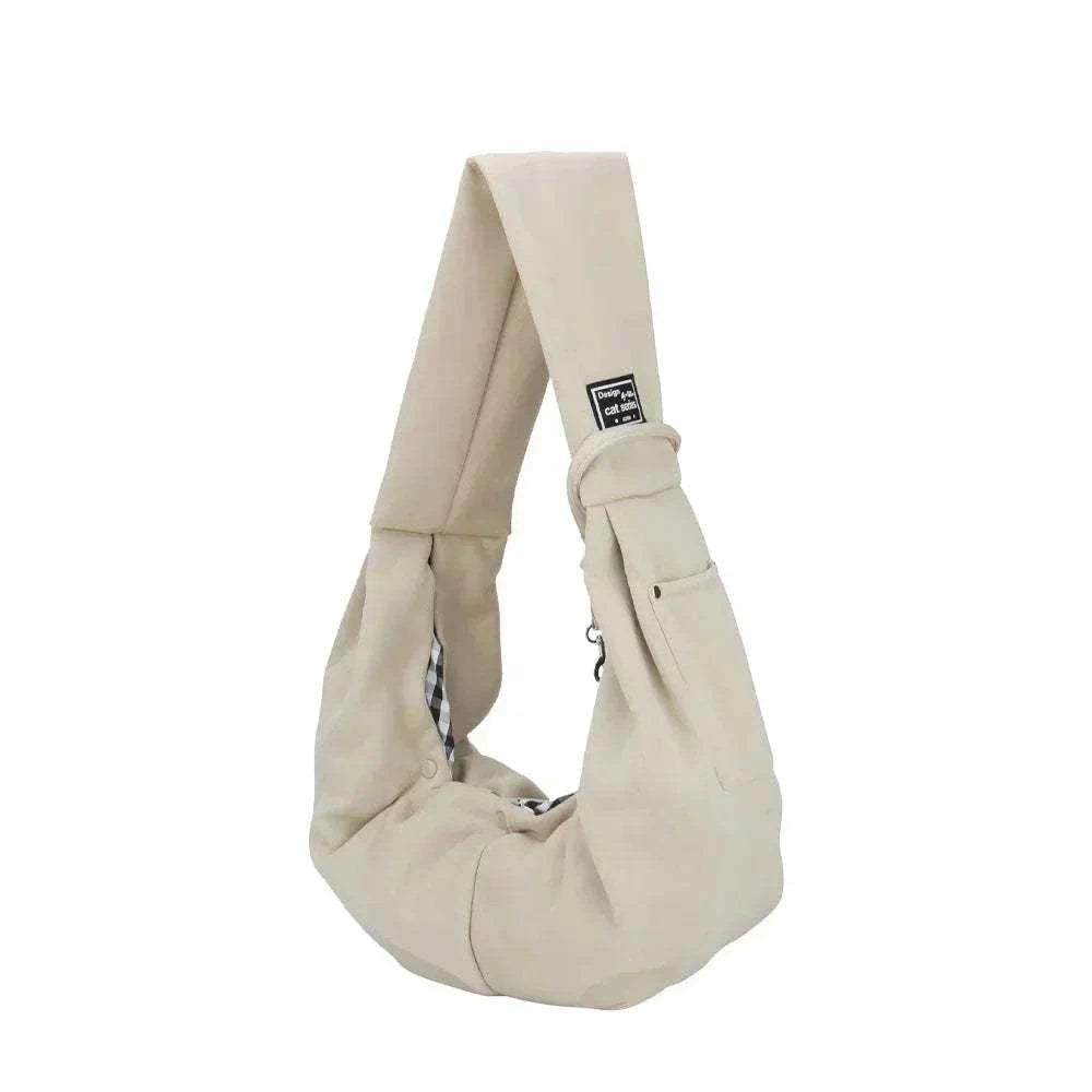Sac à Bandoulière pour Animaux avec Compartiment pour Téléphone