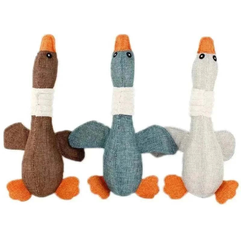 Jouet en Peluche pour Chiens | Canard Siffleur Interactif | Peluche