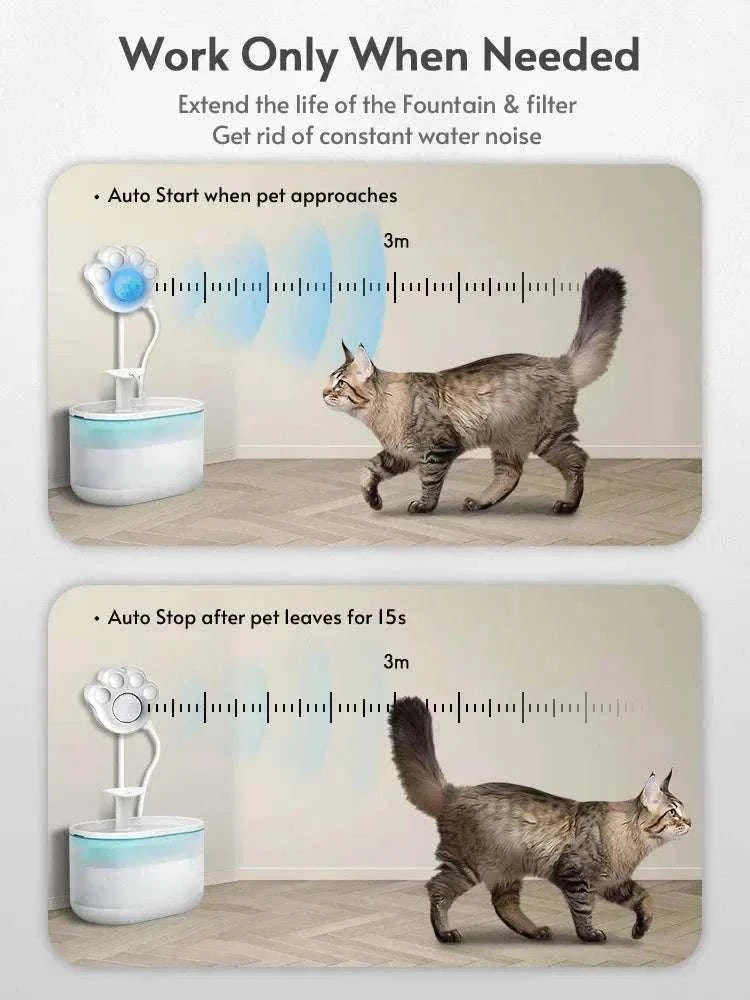 Capteur PIR en Forme de Patte pour Fontaine à Eau Automatique – Accessoire USB Pratique pour Chats