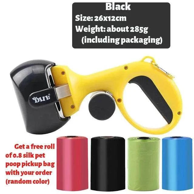 Ramasseur de Déjections pour Animaux - jaune avec sac