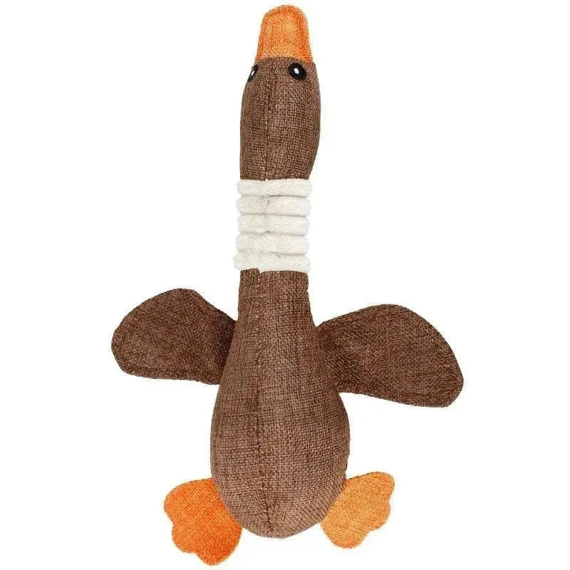Jouet en Peluche pour Chiens | Canard Siffleur Interactif | Peluche