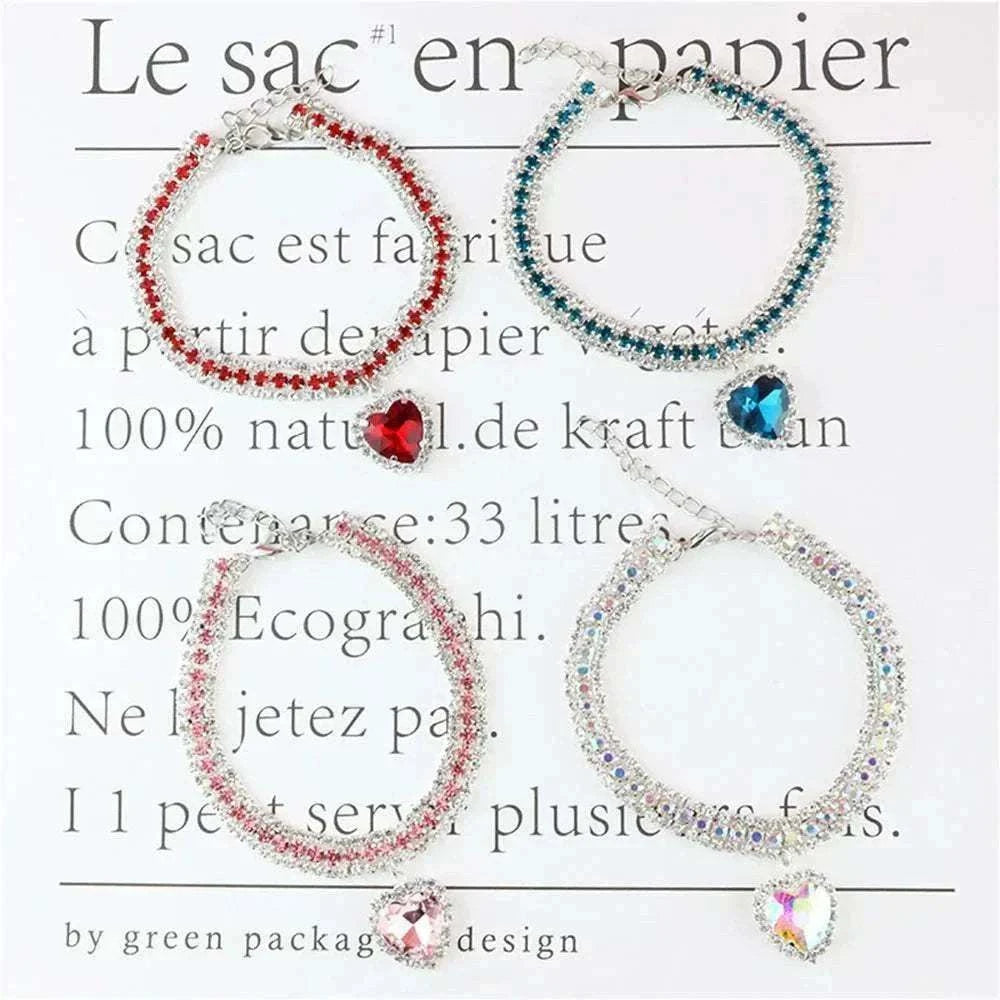Collier Bling en Strass pour Chats et Chiots | Accessoire Chic