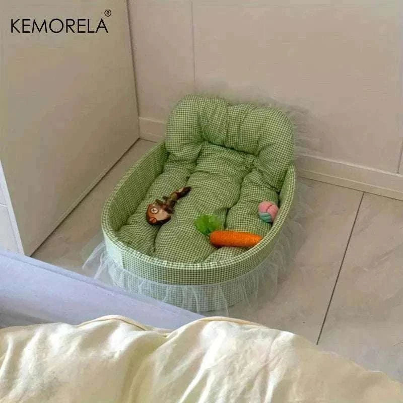 Lit canapé pour chat Princesse | Confort toutes saisons & coussin lavable