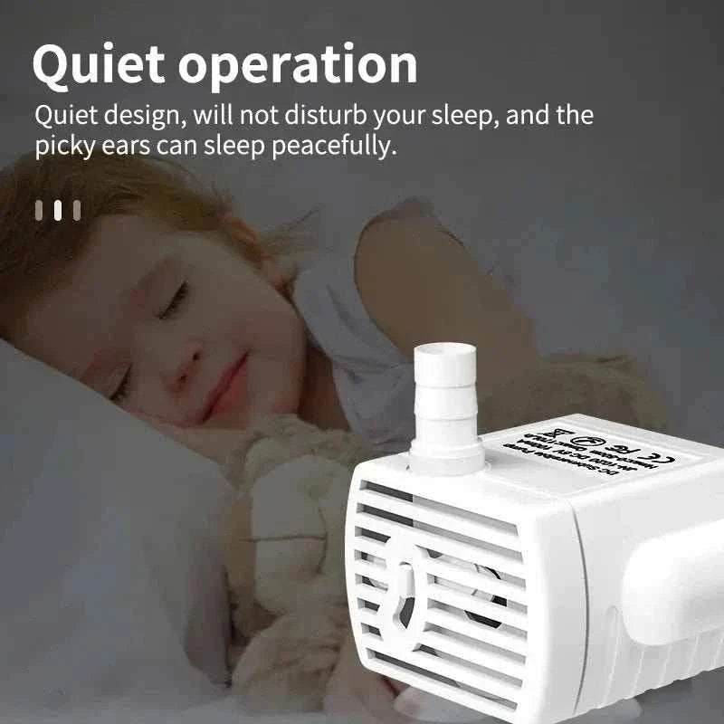 Pompe à Eau avec LED pour Fontaine à Eau pour Chats | Avec Filtre