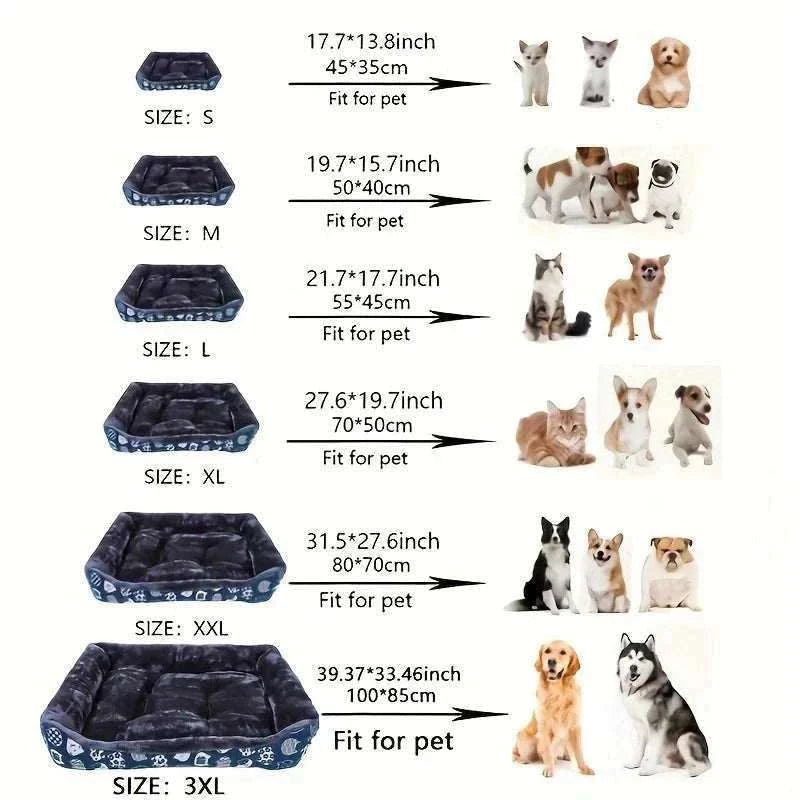 Coussin-lit confortable pour chiens & chats | Sofa douillet toutes tailles