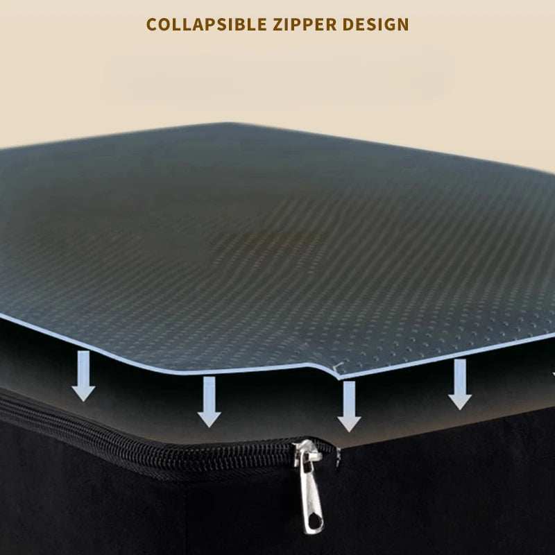 Détail de la housse amovible lavable de l’escalier pour chiens et chats, tissu doux et respirant.