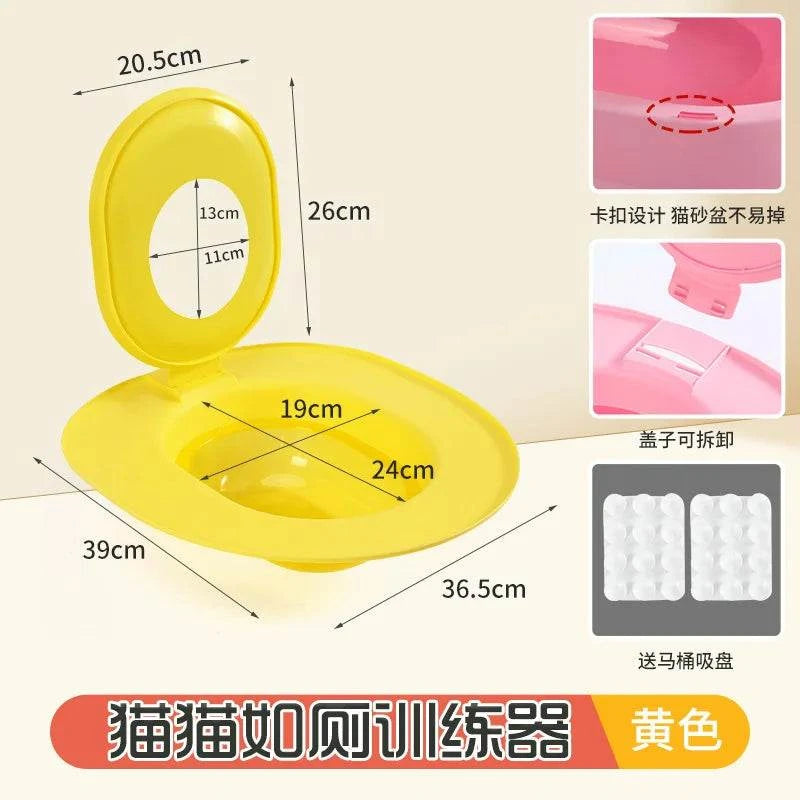 Cat litter training seat | Oval, non-slip design & easy to clean