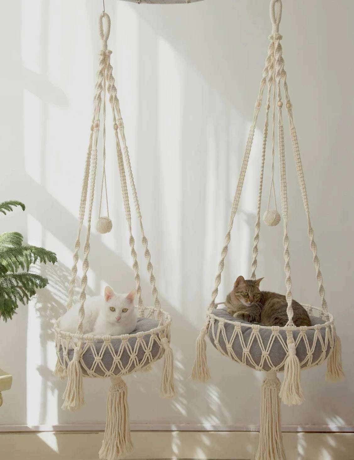 Hamac 40x120cm pour Chat - Macramé, Lit & Tente Adorable
