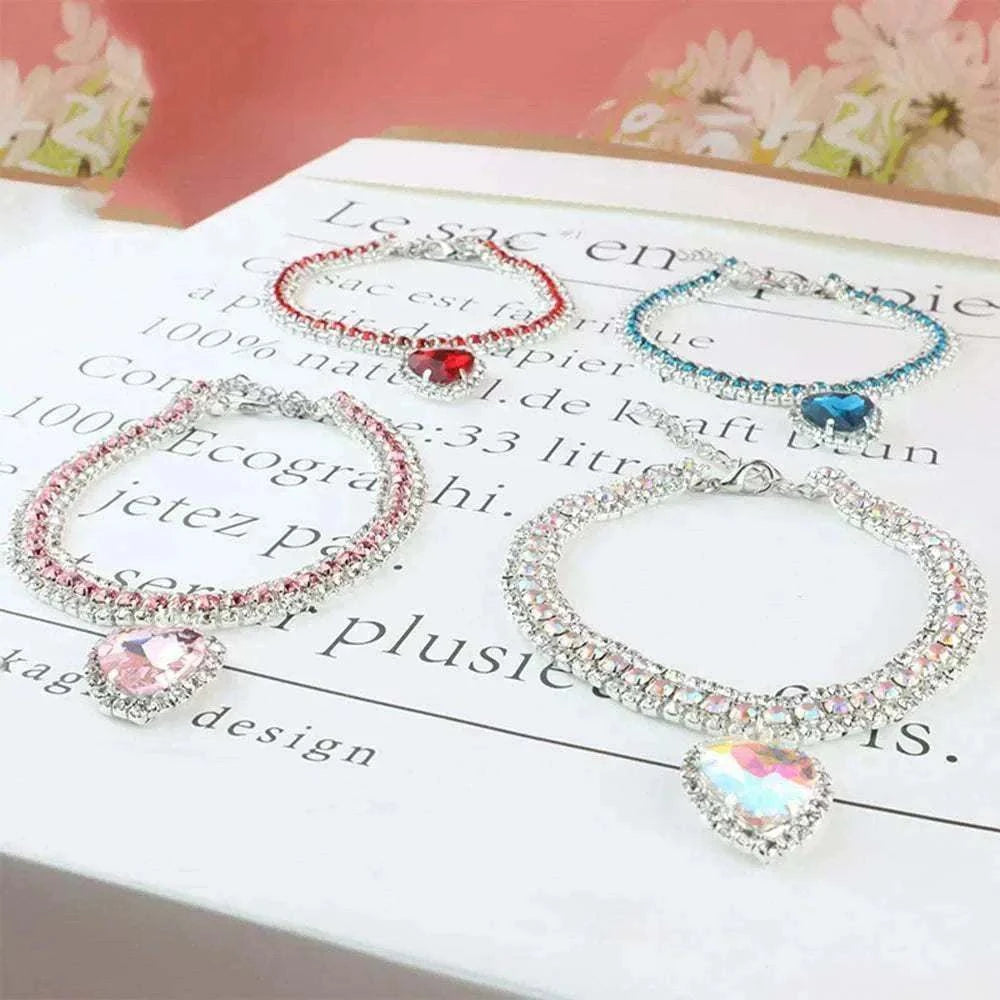 Collier Bling en Strass pour Chats et Chiots | Accessoire Chic