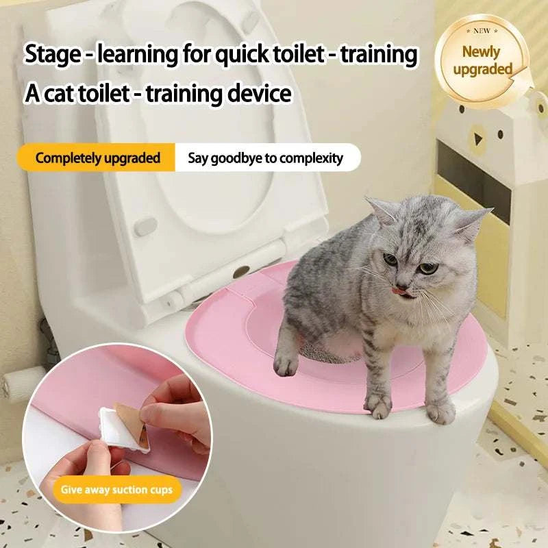 Cat litter training seat | Oval, non-slip design & easy to clean