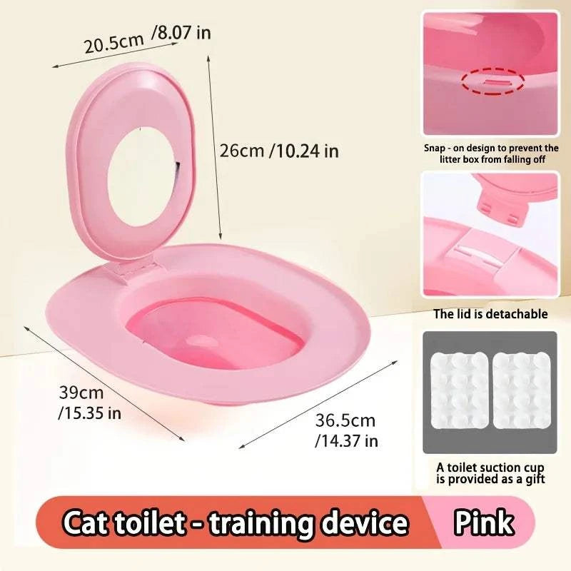 Cat litter training seat | Oval, non-slip design & easy to clean