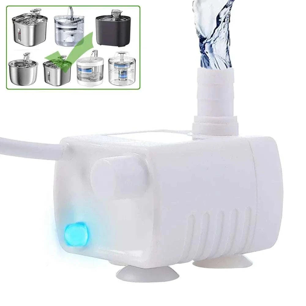 Pompe à Eau avec LED pour Fontaine à Eau pour Chats | Avec Filtre