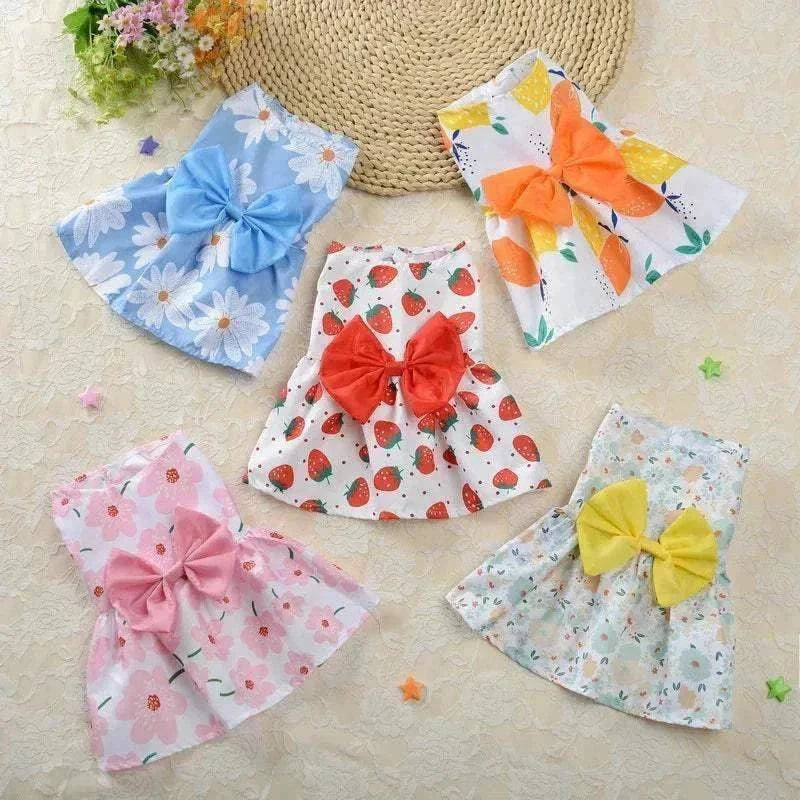 Robe Fleurie Style Princesse pour Petits Chiens et Chats