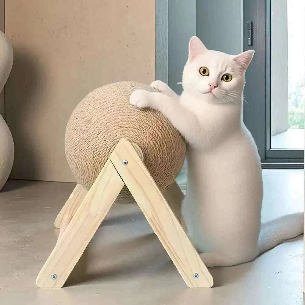 Balle Interactive pour Chat - Jouet interactif, corde & Clochettes