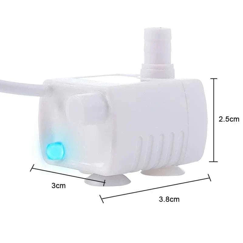 Pompe à Eau avec LED pour Fontaine à Eau pour Chats | Avec Filtre